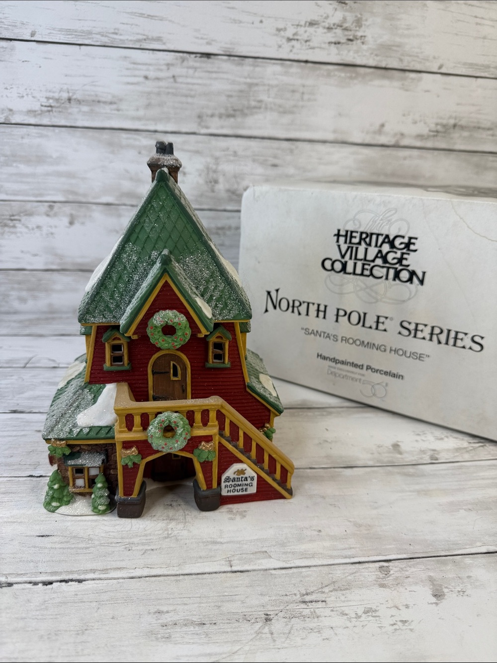 Dept 56 Santa’s Rooming House North Pole Christmas house